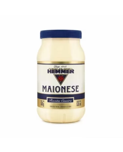 MAIONESE 500G RECEITA CASEIRA HEMMER- PET.