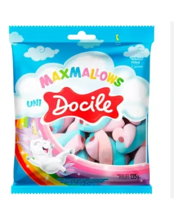 MAXMALLOWS RECHEADO 135G TWIST COLOR BAUNILHA C/MORANGO UNI