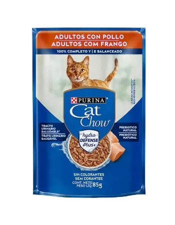 CAT CHOW 85G SACHE AD FRANGO AO MOLHO