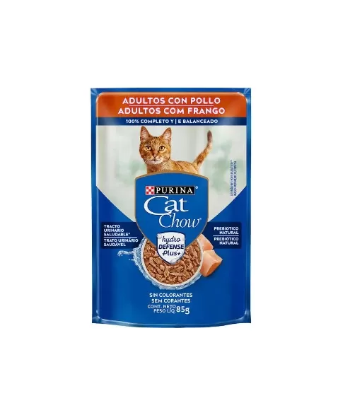 CAT CHOW 85G SACHE AD FRANGO AO MOLHO