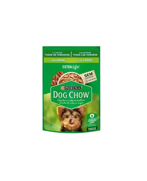 PUR DOG CHOW 100G SACHE FILHOTE CARNE