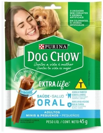 PUR DOG CHOW SAÚDE ORAL PQ 20X105G