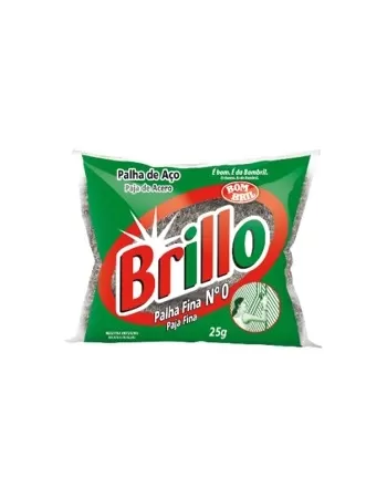 PALHA DE ACO BRILLO Nº0 - 1/80 - 25G