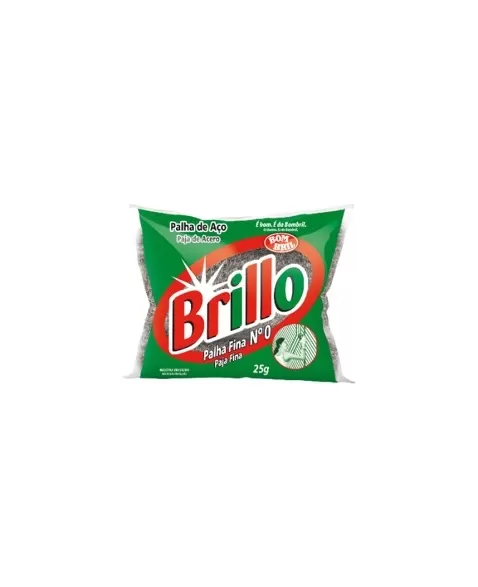 PALHA DE ACO BRILLO Nº0 - 1/80 - 25G