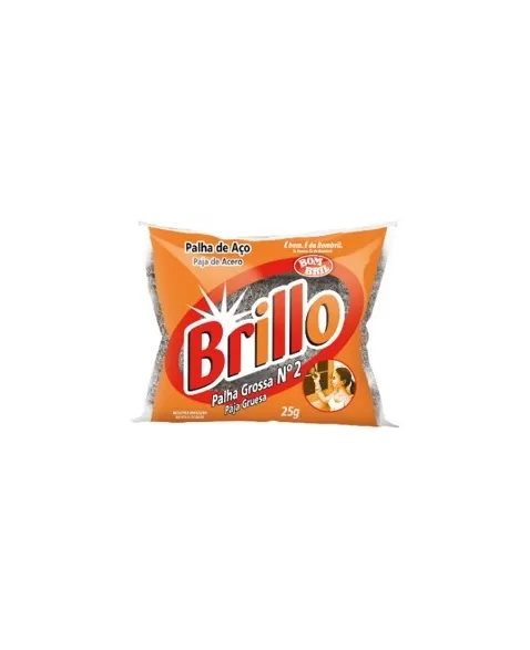 PALHA DE ACO BRILLO Nº2 - 1/80 - 25G